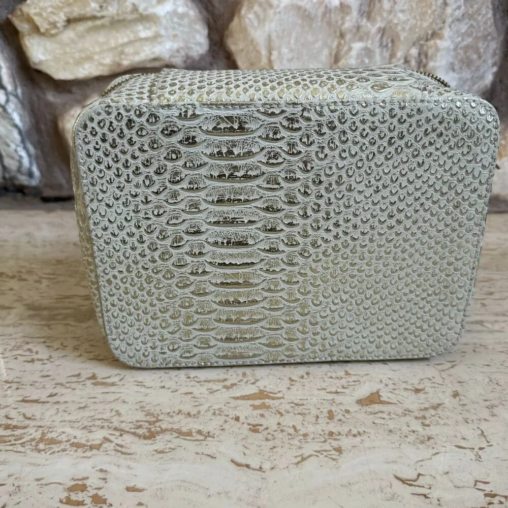 Stella & Dot snake print travel jewelry box. Travel organization